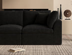 ohllob 110" U Shaped Couch, Cloud Sectional Couches - Image 6