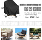 Outdoor Swivel Lounge Chair Cover, Fits to Lawn Patio Chairs, 420D - Image 2