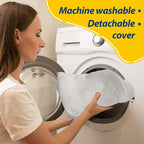 AAAAAcessories D-Shaped Chair Cushions, Machine-Washable Cover, INatural Linen - Image 4