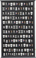 Shot Glass Storage Display Case Large Solid Wood Cabinet Rack Holder Wall by SNAIL