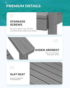 SERWALL 8-Piece Patio Dining Sets - Image 6