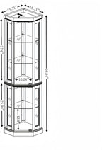 Glass Corner Display Cabinet - Image 9