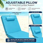 Chaise Lounge Cushion for Outdoor Furniture, Waterproof, Fade-Resistant and - Image 5