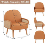 Aklaus Mid Century Modern Accent Chair Set of 2 Armchair - Image 2