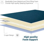 MAXYOYO Japanese Floor Mattress Futon Mattress, Thicken Sleeping Pad Foldable - Image 8