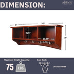 Shaker Cottage Wall-Mounted Coat Rack - Image 3
