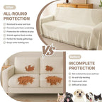 Couch Cover for Dogs, Boho Sofa Covers for 3 Cushion Couch, Chenille Sofa - Image 4