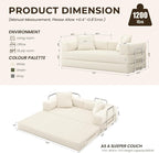 GRUSIGN 78 Inch Convertible Sofa Bed, 5-in-1 Futon Sofa Bed Pull Out Couch - Image 3