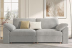 EASE MOOSE Comfty 2 Seat Couch, FSC Certified Modern Deep Seat Sectional Modular by EASEMOOSE