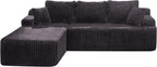 Hobestluk Modular Sectional Sofa Couches L-Shape Couch 3 Seat Modular Sofa - Image 8