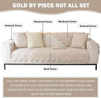 Cotton Quilted Dog Couch Cover for Sofa Farmhouse Rustic Embroidery Sectional - Image 2