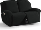 TAOCOCO Recliner Loveseat Slipcover, 6 Pieces Dual Recliner Sofa Covers by TAOCOCO