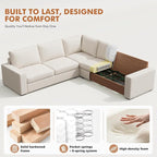 ABCASA 85'' Modern Couches for Living Room, 3 Seater Comfy Sofa - Image 7