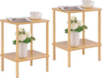 Apicizon 2 Tier End Table Set of 2, Small Side Table by APICIZON
