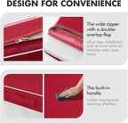 MIULEE Red Outdoor Seat Cushion 24x24 Inch Waterproof & 3 Year Fade Resistant - Image 7
