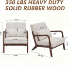 Set of 2 Mid Century Modern Accent Chair - Image 2