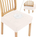 Smiry Waterproof Seat Covers for Dining Room Chairs Set of 4, Stretch Jacquard by Smiry