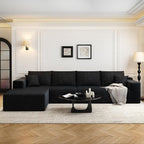 135.4" Cloud Modular Sectional Sofa Couch by Settab