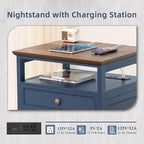 Joaxswe Farmhouse Nightstand - Image 6
