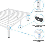 ROIL 14 Inch White Queen Bed Frame - Image 5
