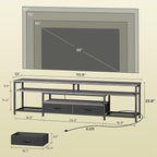 Huuger TV Stand for 75 80 Inch TV, Entertainment Center - Image 6