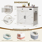 LIKIMIO 31.5" Smart Cat Litter Box Enclosure - Image 2