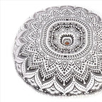 Mandala Floor Pillow Cover Meditation Cushion Seating Throw Hippie Round - Image 5
