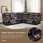 EBELLO Manual Reclining Sectional Sofa - Image 4