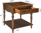 Living Room Table Set-One Rectangular Coffee Table and Two Square End Tables - Image 5