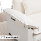 Modern Oversized Accent Chair, Comfy Accent Chair Reading Chairs Cloud Sofa - Image 9