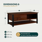 Bme Trapeze Coffee Table for Living Room – Modern Wooden Center Table - Image 2
