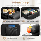 3-Seater Loveseat Recliner Sofa - Image 3