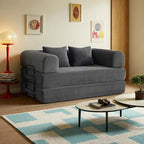 59in Convertible Sofa Bed, Corduroy Boneless Couch Bed, Futon Sleeper Sofa Pull - Image 7