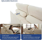 ANONER 110" Cloud Sectional Couches - Image 7