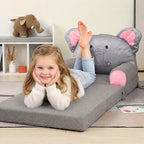MOMCAYWEX Kids Sofa, Sherpa Couch - Image 5