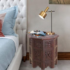 COTTON CRAFT Solid Wood Accent End Table - Image 6