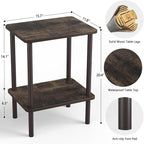 Apicizon 2 Tier End Table, Small Side Table - Image 3