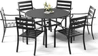 HOMREST 7 Piece Outdoor Patio Dining Set by HOMREST
