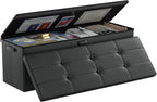 DocSafe Storage Ottoman Bench, Fireproof＆Waterproof Folding Bench by DocSafe