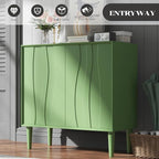 Easyego 63″ Mid Century Modern Sideboard Buffet Cabinet, Dining Room, 2-Piece - Image 5