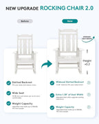 SERWALL HDPE Outdoor Rocking Chair - Image 2