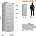 Fixwal Tall Dresser for Bedroom, Storage Dresser Organizer - Image 3