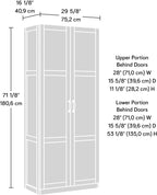Sauder Select 71" Storage Cabinet, Pantry Cabinet Kitchen Storage - Image 3