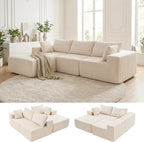 DUMOS 108” Modular Sectional Sofa, Cloud Sectional Couch - Image 6