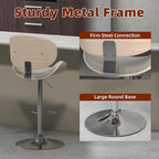 civama Bar Stools Set of 6 for Kitchen Counter, Adjustable Bar Height Chairs - Image 6