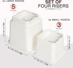 Utopia Bedding Bed Riser, 3 & 5 Inches Adjustable Furniture Risers - Image 2