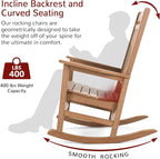 Stoog 3-Piece Patio Bistro Set, All-Weather Rocking Chairs Set of 2 - Image 5