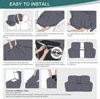 Ruaozz Stretch Loveseat Recliner Covers - Image 6