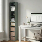 Furinno PASIR Book Shelf, 8-Tier Separable Tall Bookshelf, Stackable Bookcase - Image 2