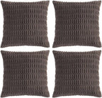 Fancy Homi 4 Packs Decorative Throw Pillow Covers by Fancy+Homi